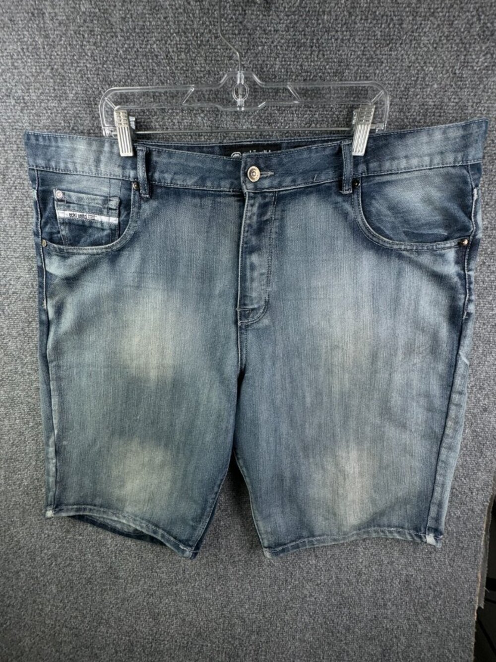 ECKO UNLTD Men Size 42 Relaxed Denim Blue Jean Shorts Jorts Adult Urban Y2K 45